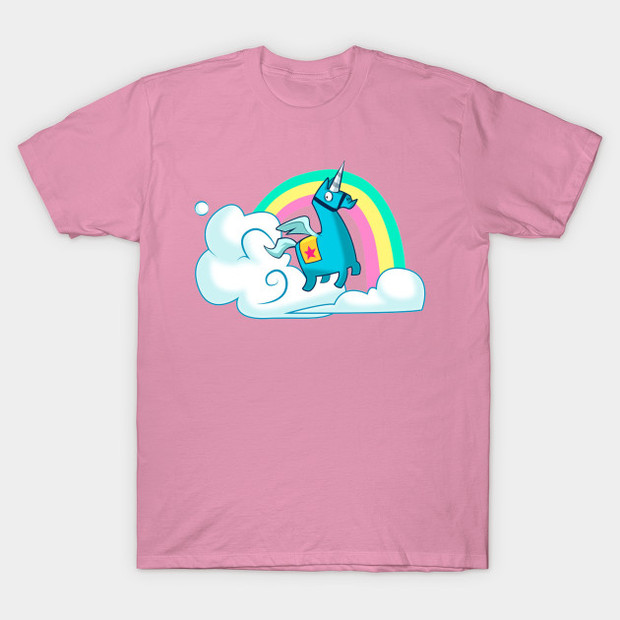 Fortnite Brite Bomber Unicorn T-Shirt - Rainbow Smash