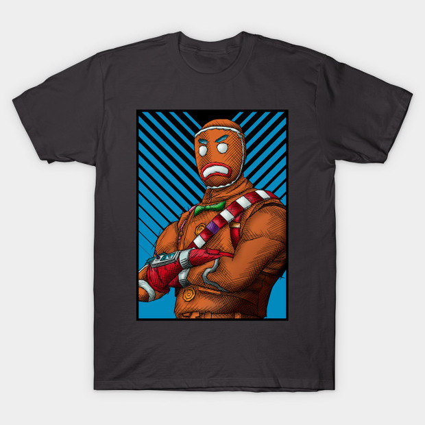 Gingerbread Fortnite Merry Marauder T-Shirt