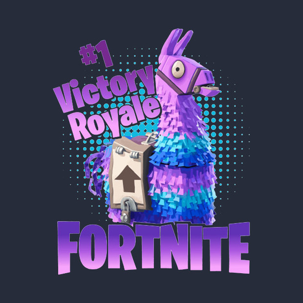 Victory Royale Fortnite Supply Llama T-Shirt - 620 x 620 jpeg 94kB