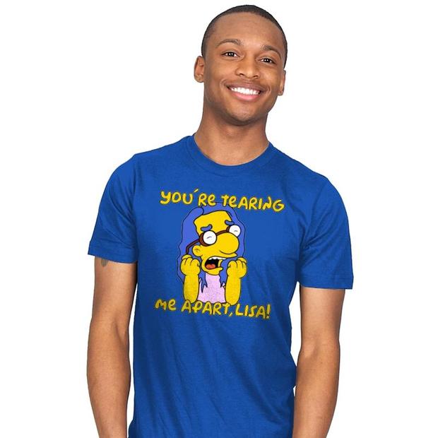 Simpsons Milhouse You're Tearing Me Apart Lisa T-Shirt - Milhouse Wiseau