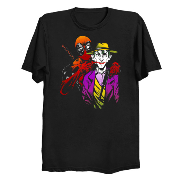 Deadpool Joker T-Shirt - Out-Crazing Crazy