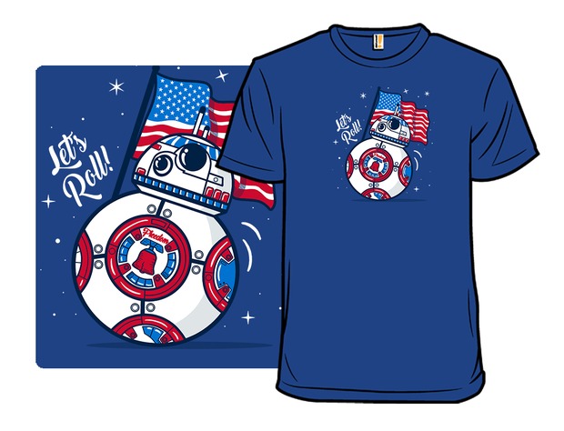 BB-8 Star Wars 4th of July T-Shirt - Red, White, and BB-Blue