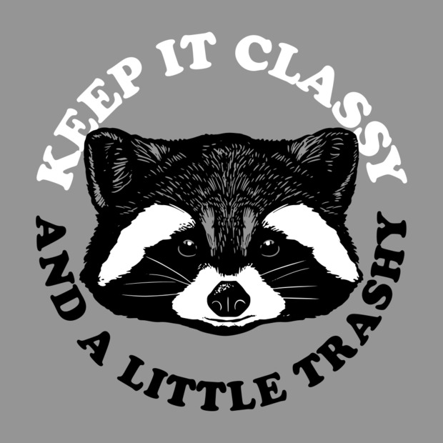 Keep it Classy and a Little Trashy Raccoon T-Shirt