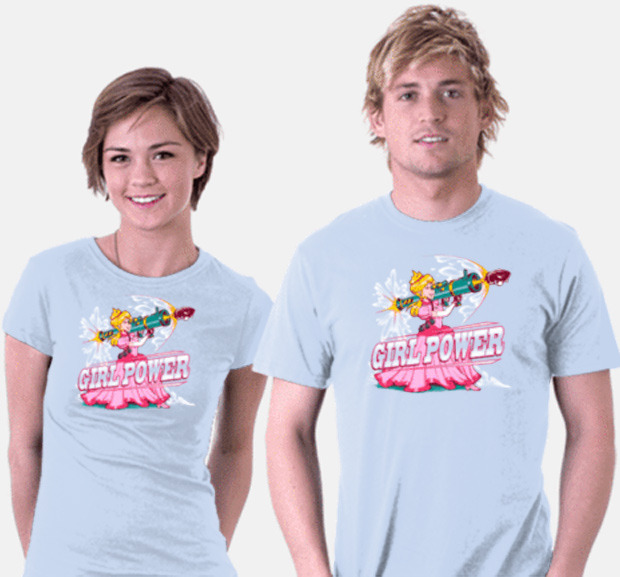 Girl Power Princess Peach Bazooka Bill T-Shirt