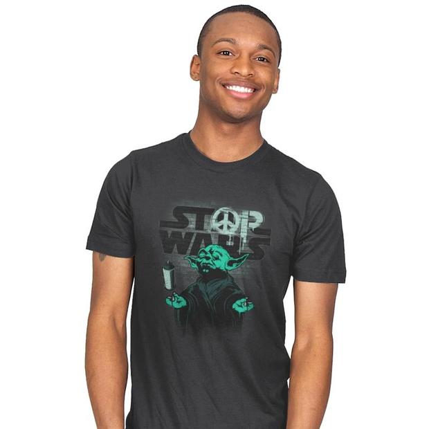 Stop Wars Yoda Banksy T-Shirt