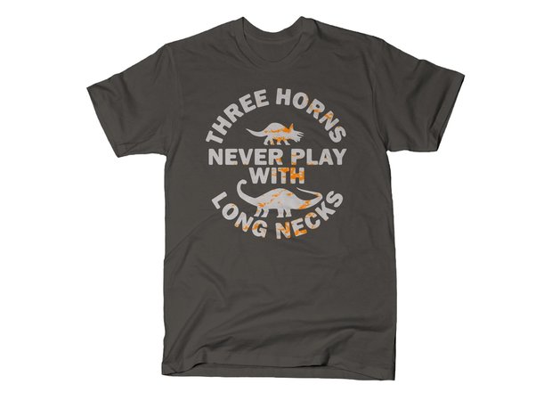 Three Horns Never Play With Long Necks Land Before Time T-Shirt