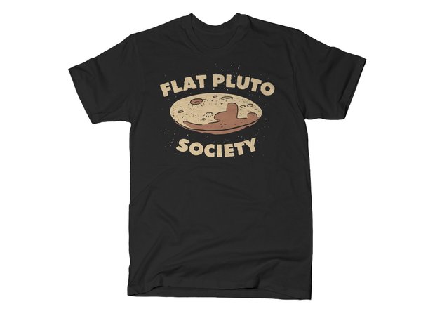 Flat Pluto Society T-Shirt