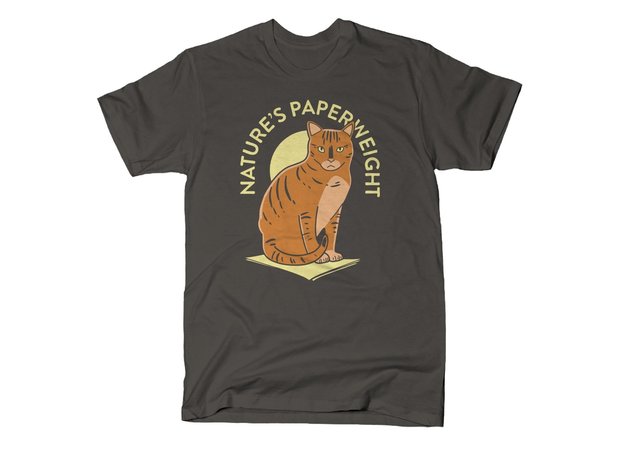 Nature's Paperweight Cat T-Shirt