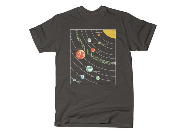 Geek Planets Solar System T-Shirt
